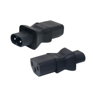 GBC 22.0304.10 - Adaptor Τριπολικός C8 Αρσενικό σε C13 Θηλυκό Αντάπτορς Onetrade